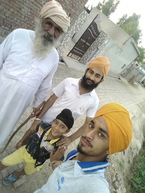Maninder Singh Dhillon with His Grandfather