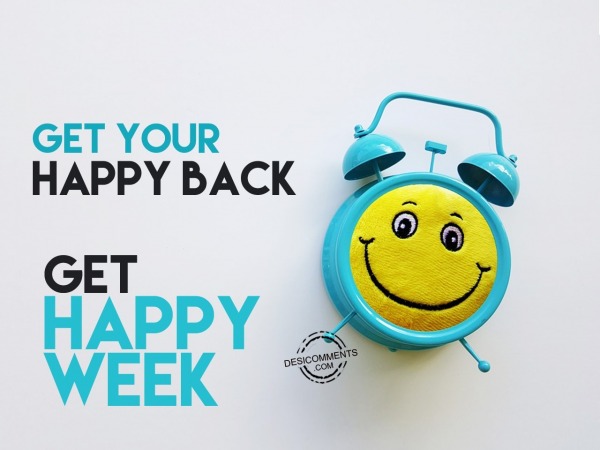 Get your happy back, Get Happy Week