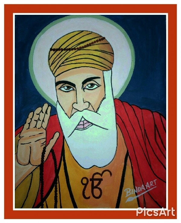 Painting Of Guru nanak dev ji