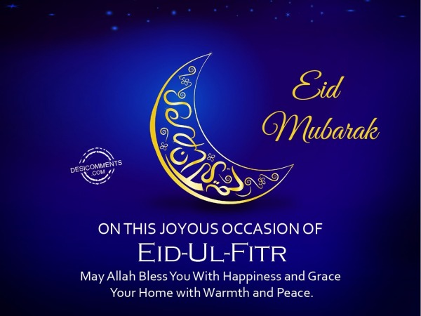 On This Joyous Occasion Of Eid Ul Fitr