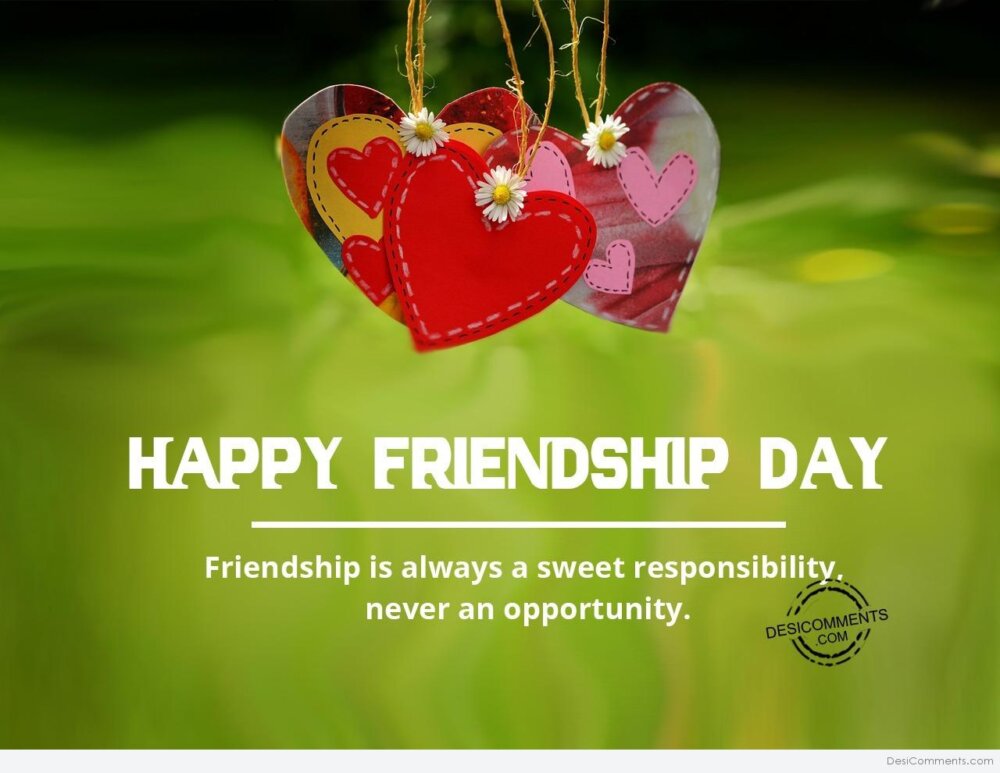 Friendship is always sweet, Happy Friendship day - DesiComments.com