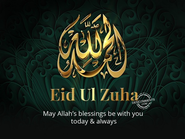 May Allah’s blessings, Eid Ul Zuha