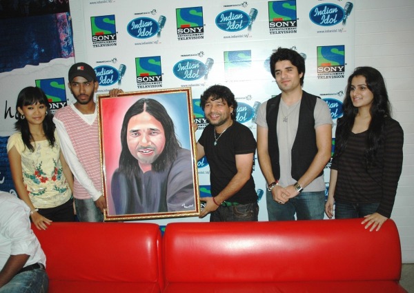 Painting of Bollywood Singer Kailash Kher