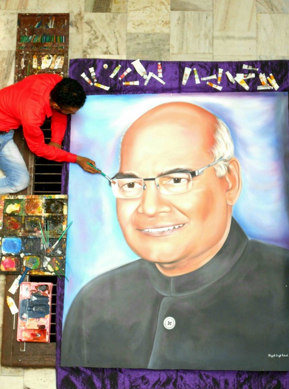 Painting of Indian President Ram Nath Kovind