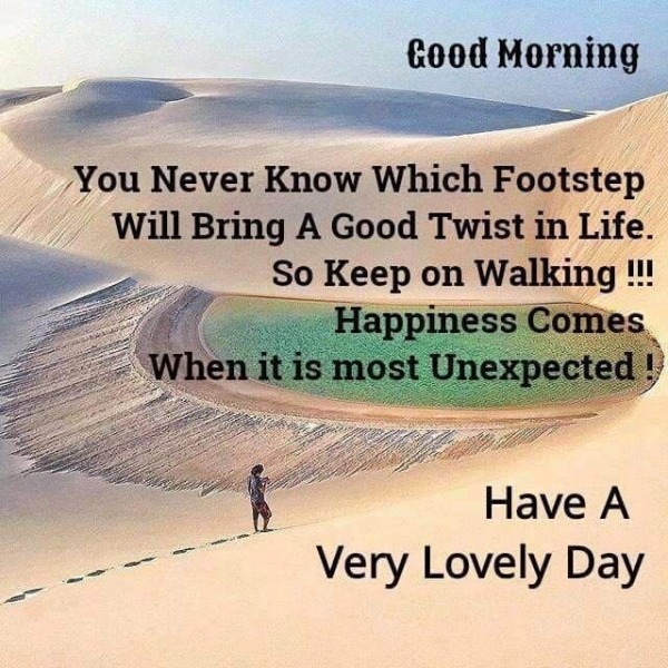 Keep On Walking – Good Morning