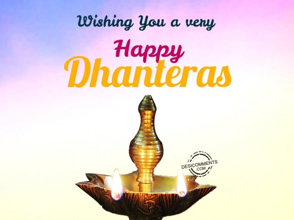 Wishing you a very happy Dhanteras