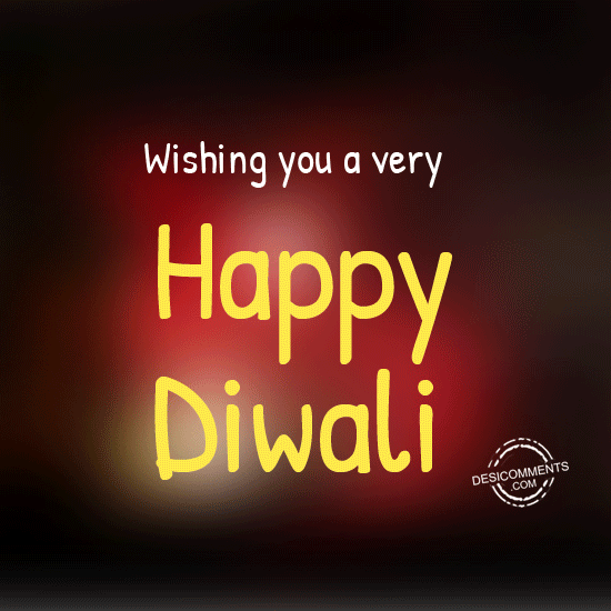 Wishing you a very happy Diwali