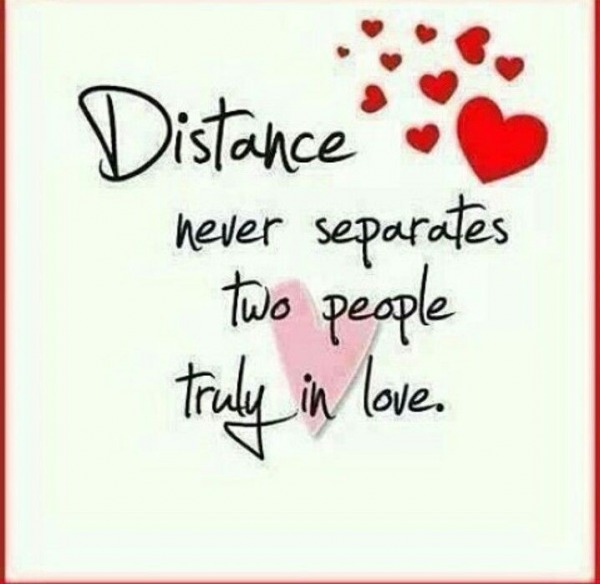 Distance Never Separates