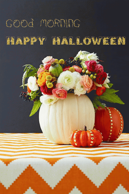 Image Of Good Morning And Happy Halloween