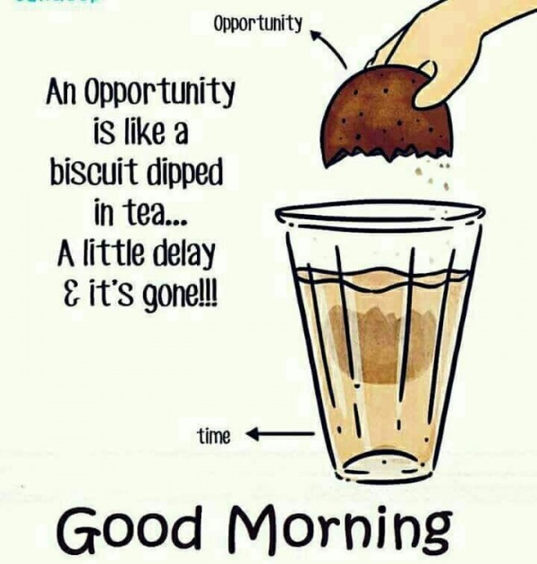 An Opportunity Is Like A Biscuit - Good Morning