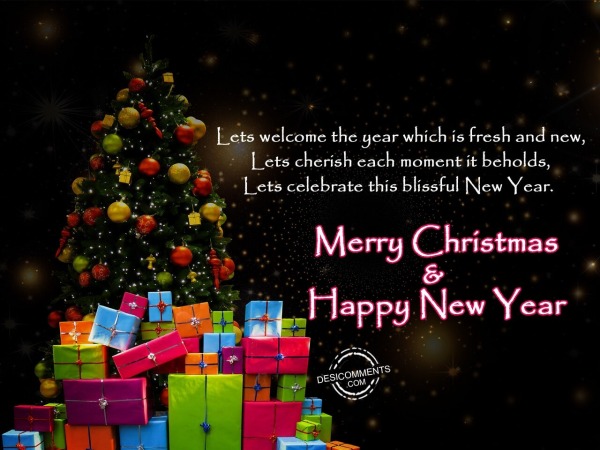 Lets welcome the year, Merry Christmas