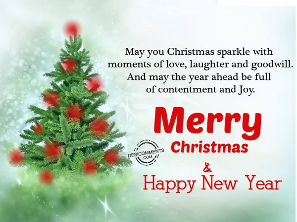 May you christmas sparkle with love, Merry Christmas