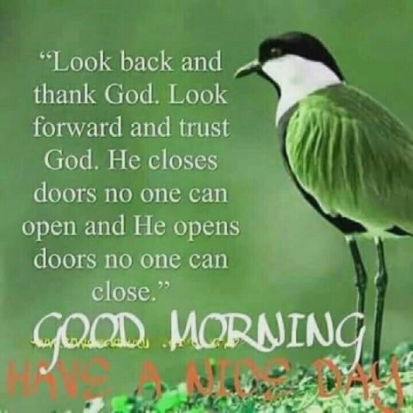 Look Back And Thank God - Good Morning