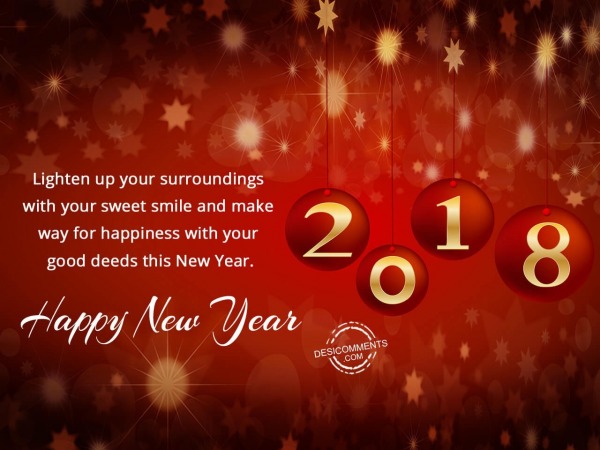 Lighten up your surroundings, Happy New Year