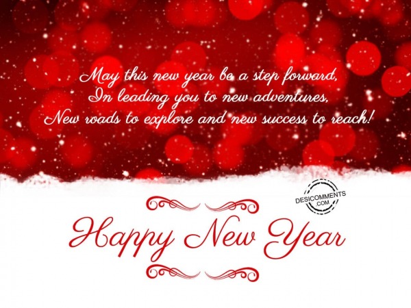 May this new year step forward, Happy New Year