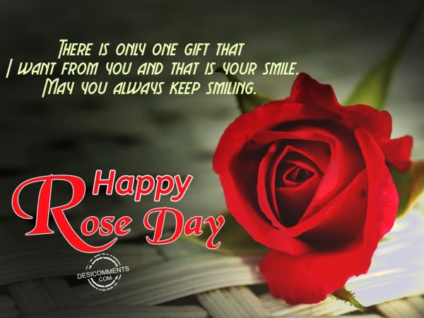 There is only the gift that, Happy Rose Day