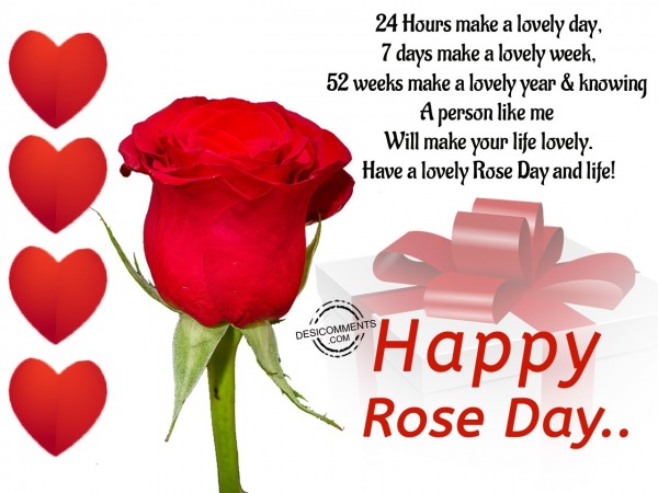 24 Hours Makes A lovely Day, Happy Rose Day