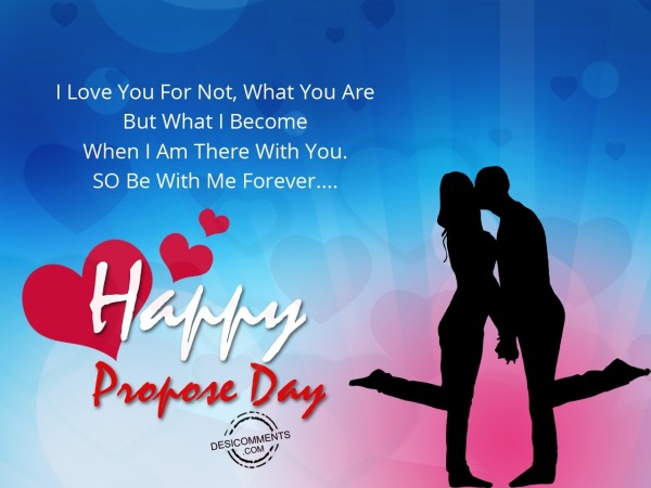 I love you for not, Happy Propose Day