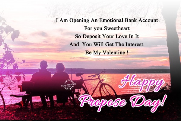 I am opening an emotional, Happy Propose Day