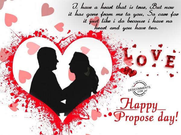 I have a Heart that, Happy Propose Day