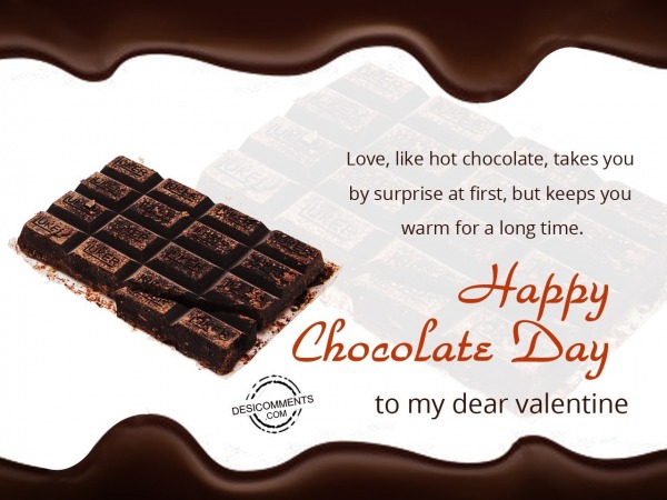 Love like hot chocolate, Happy Chocolate Day