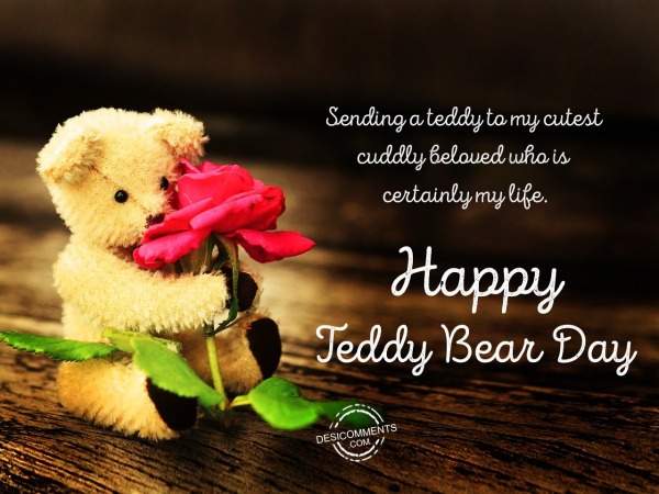 Sending a teddy to cutest, Happy Teddy Bear Day