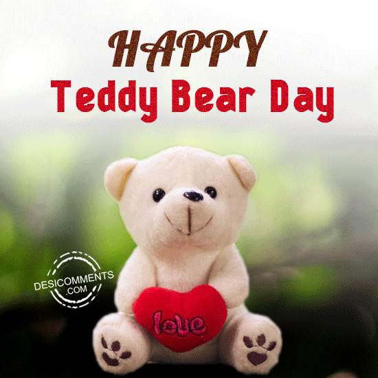 Happy teddy Bear Day with teddy 