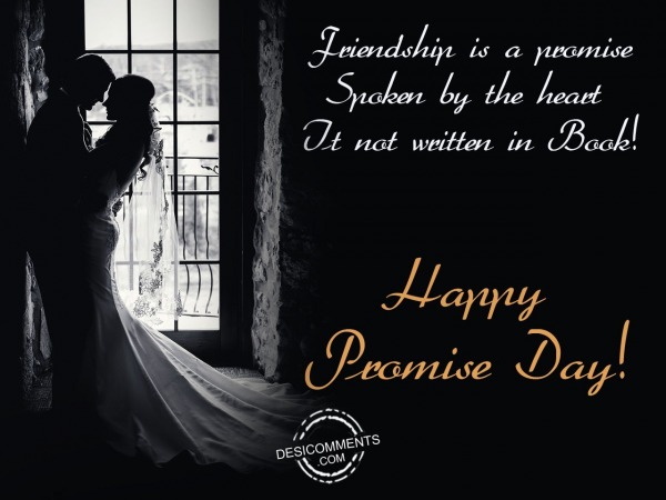 friendship is a promise, Happy promise day