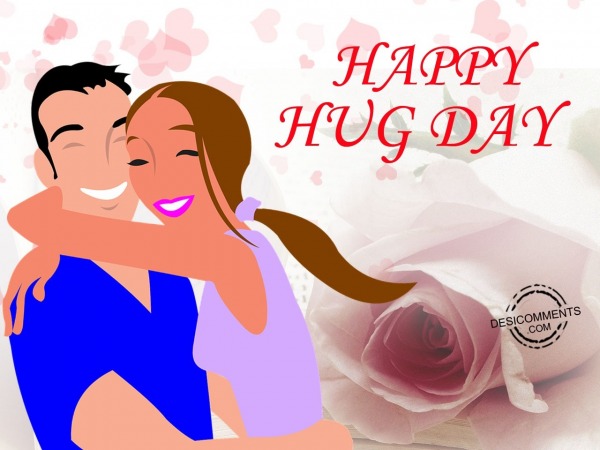 Very very happy hug day