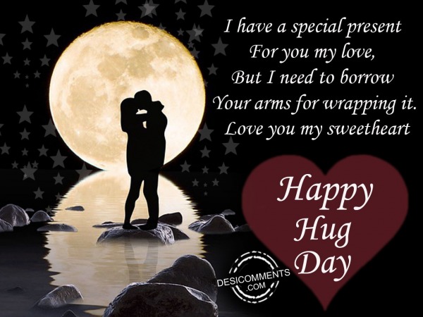 I have a special present, Happy hug day