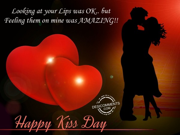 Looking at your,Happy kiss day