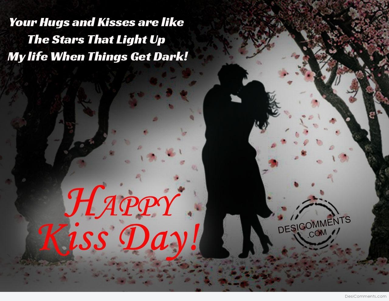 Your hugs and kiss, happy kiss day - DesiComments.com