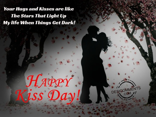 Your hugs and kiss, happy kiss day