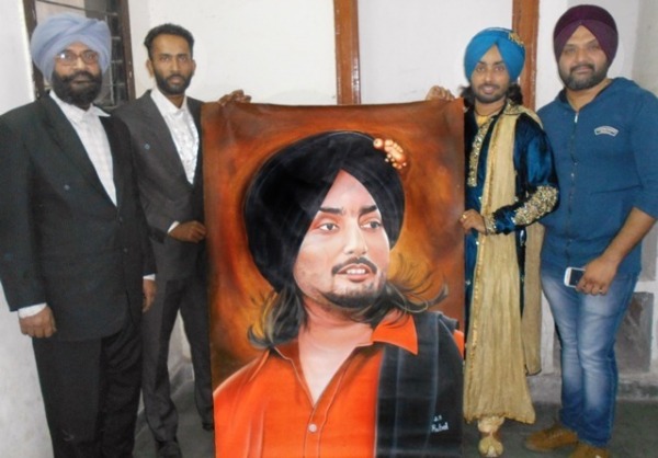 Painting of Sufi Singer Satinder Sartaaj