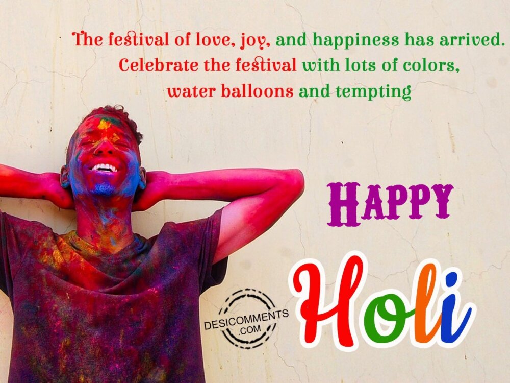 The festival of love, Happy Holi - DesiComments.com
