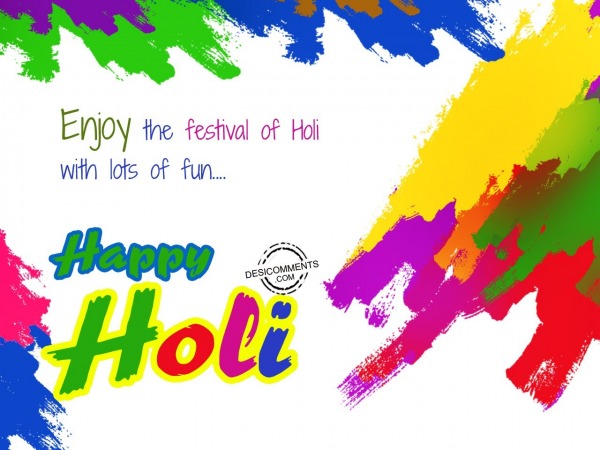 Enjoy the festival of Holi