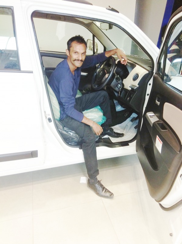 Karan Sidhu Posing With Car