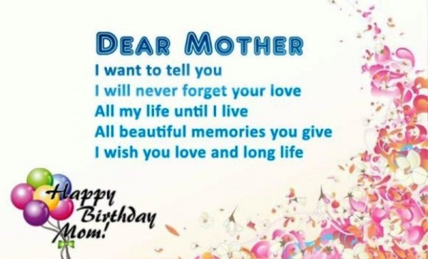 Dear Mother I Want To Tell You