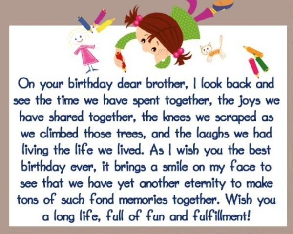 On Your Birthday Dear Brother