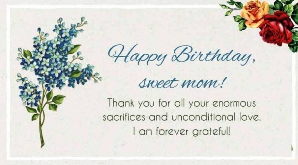 Happy Birthday Sweet Mom