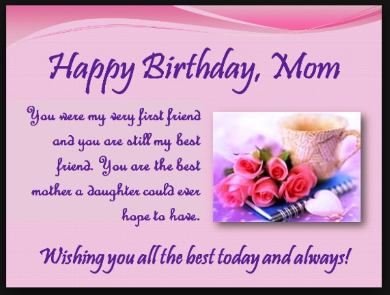 happy birthday mom from daughter images