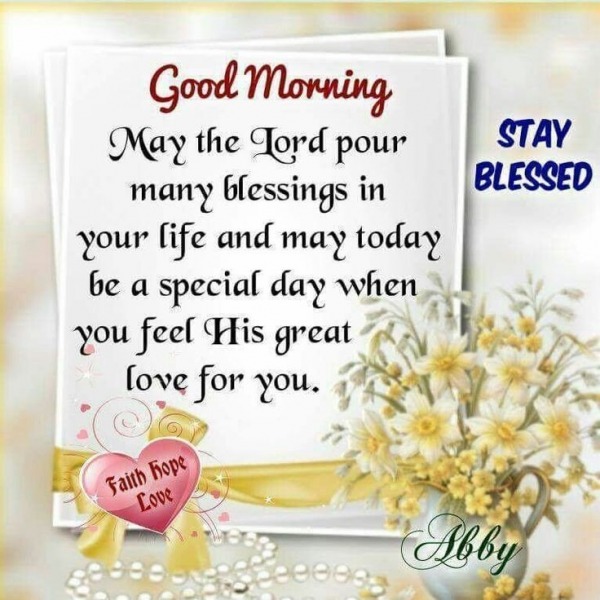 May The Lord Pour Many Blessings In Your Life