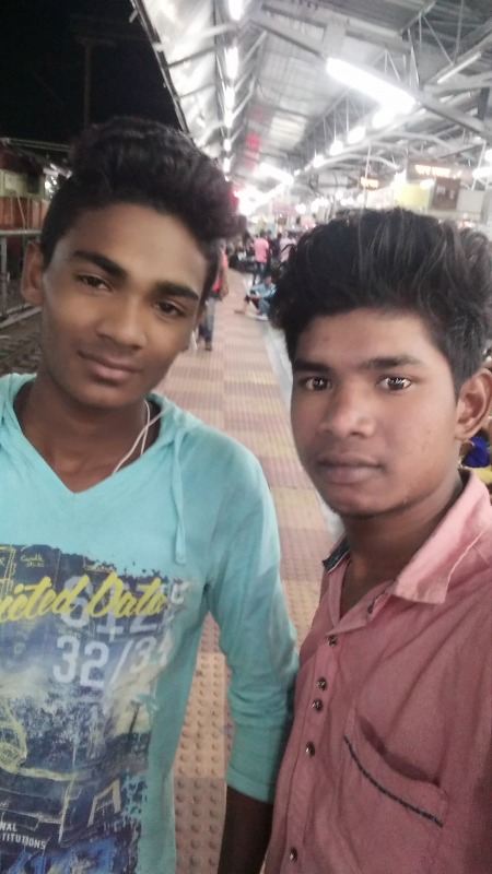 Bikash Bhoi With His Friend