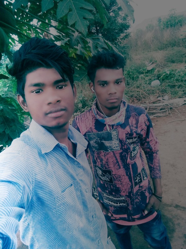 Bikash Bhoi With His Friend
