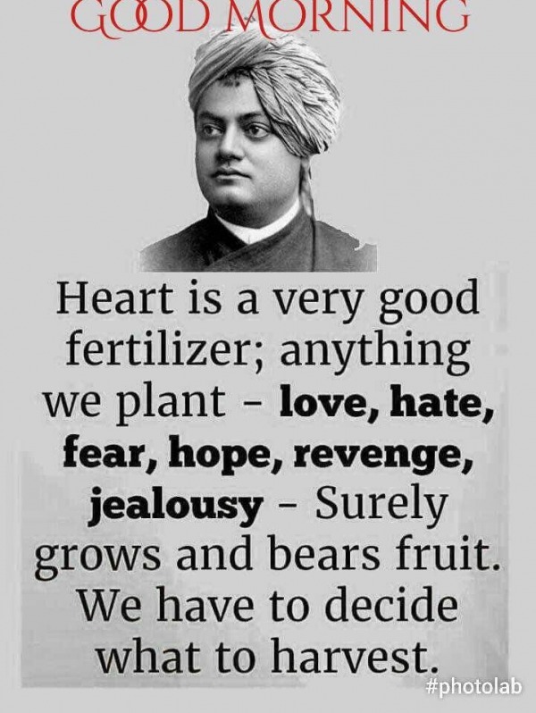 Heart Is A Very Good Fertilizer