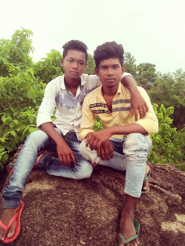 Bikash Bhoi With His Friend