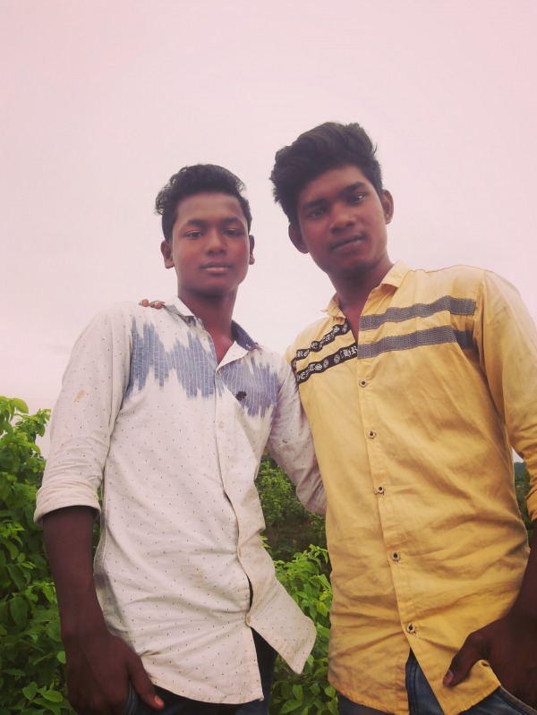 Bikash Bhoi With His Friend