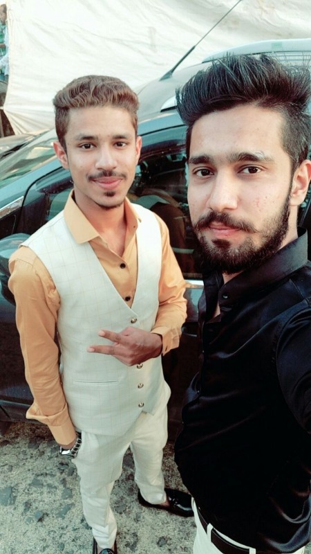 Picture Of Danish Khan With His Friend