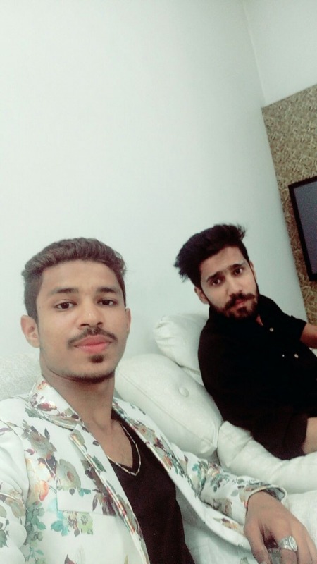 Danish Khan With His Friend