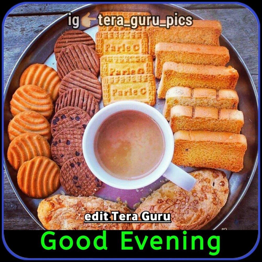 Good Evening With Snacks - DesiComments.com